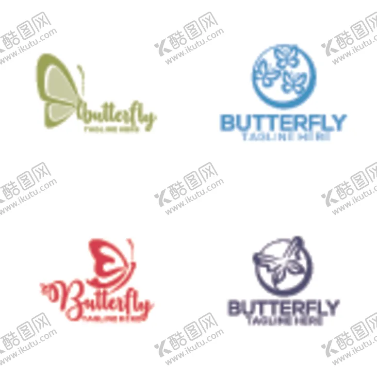 编号：41710707011157461954【酷图网】源文件下载-蝴蝶logo