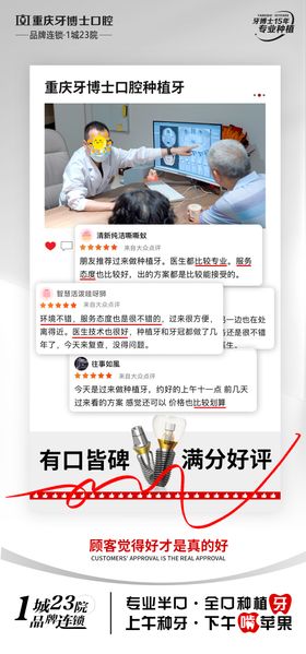 口腔种牙宣传海报