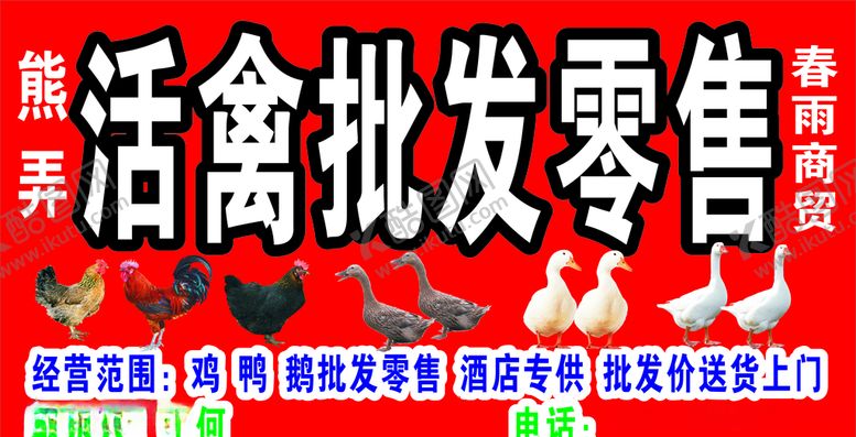编号：90774109110909281219【酷图网】源文件下载-活禽招牌