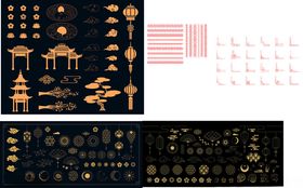 国风传统元素合集