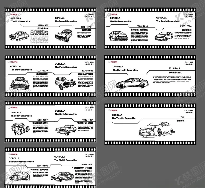 编号：52078309092230509752【酷图网】源文件下载-丰田历史墙