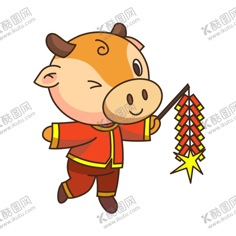 编号：37143704132023537332【酷图网】源文件下载-牛年形象