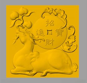 CAD浮雕装饰画模型
