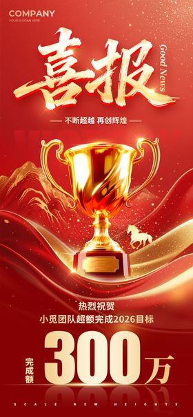 喜报斩获300万业绩