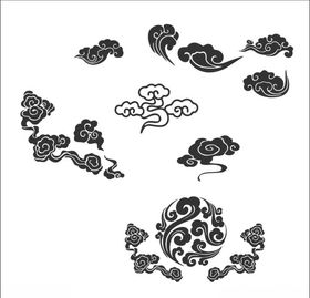 黑色云纹素材