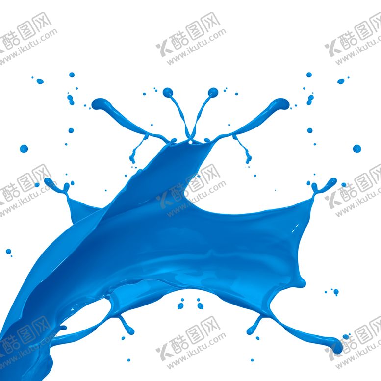 编号：63691905041834458509【酷图网】源文件下载-油漆喷溅飞溅蓝色环保装饰素材