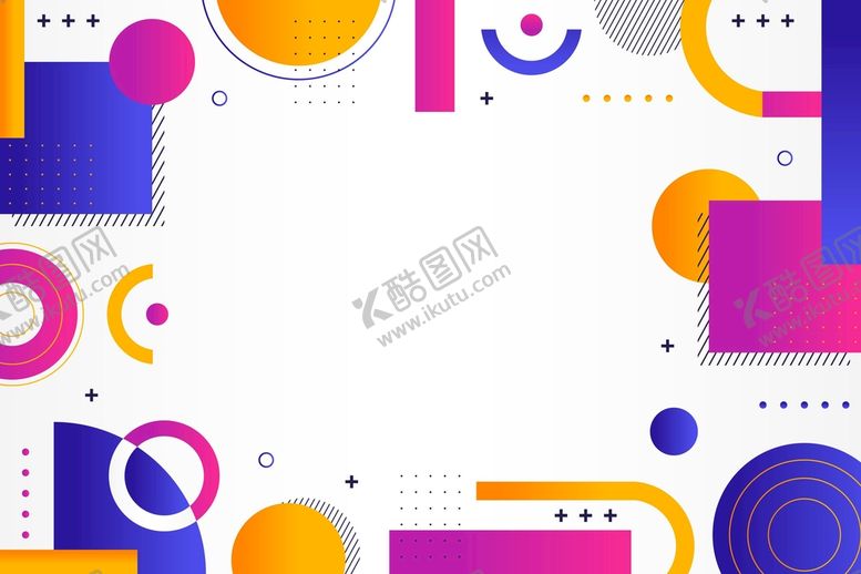 编号：10543609270427565791【酷图网】源文件下载-几何卡通背景