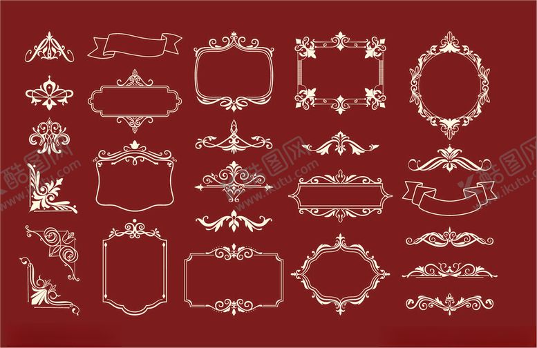 编号：98829804050829111019【酷图网】源文件下载-花纹边框