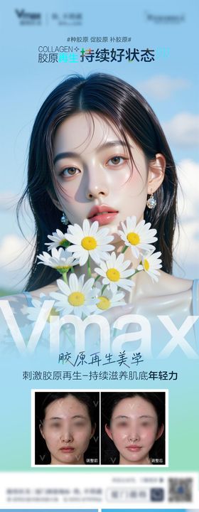 医美胶原水光长图