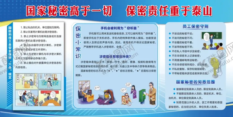 编号：63784602281025328093【酷图网】源文件下载-保密展板