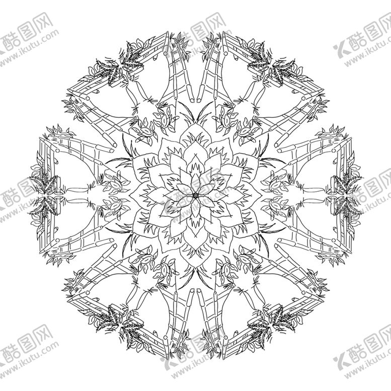 编号：96541009222130108742【酷图网】源文件下载-曼陀罗图案