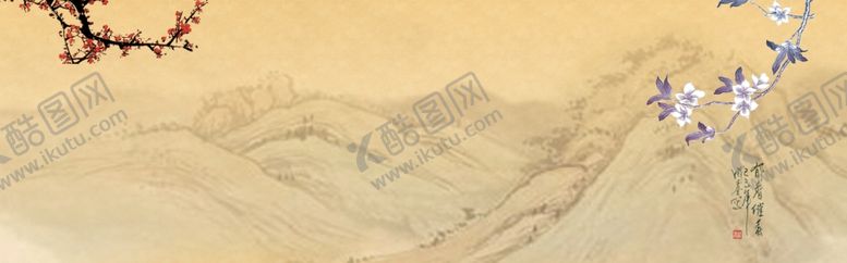 编号：73995405241451259195【酷图网】源文件下载-山水水墨背景