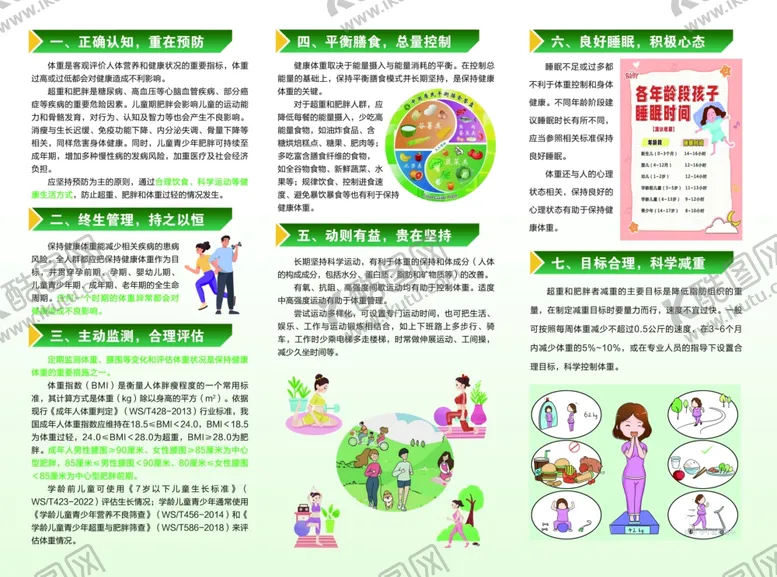 编号：44571405032224522947【酷图网】源文件下载-体重管理核心知识