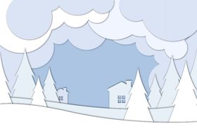 冬天背景雪地日日风