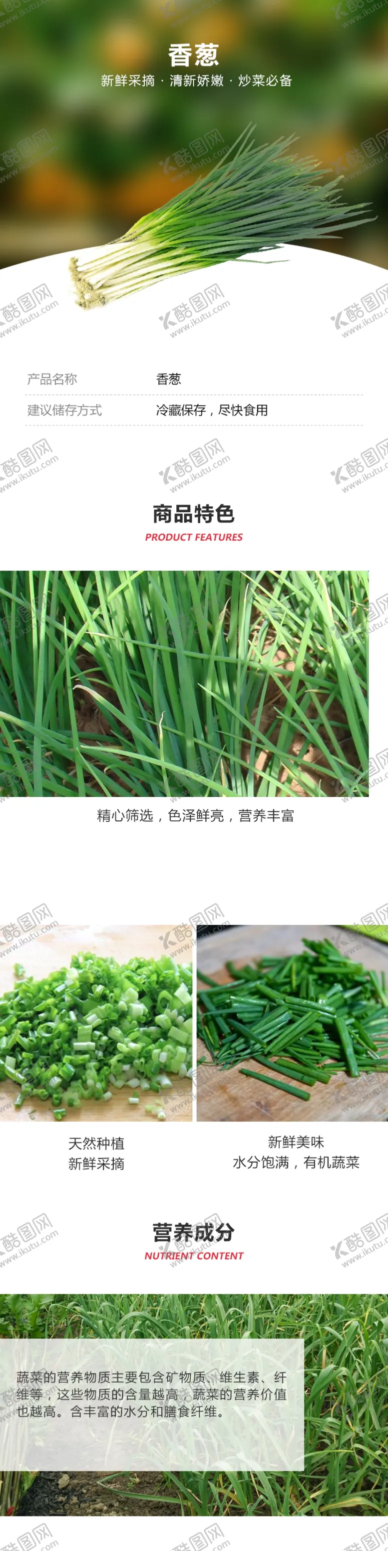 编号：70304306301152003663【酷图网】源文件下载-香葱详情页