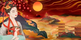 国潮中风墨迹中风元素鱼海报