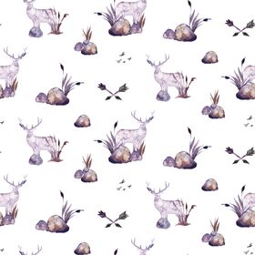 水彩花朵创意图案