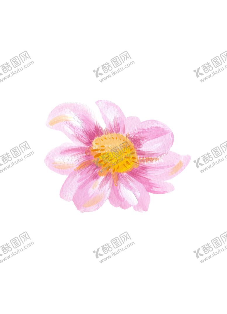 编号：64879510300028446202【酷图网】源文件下载-水粉花卉素材花型