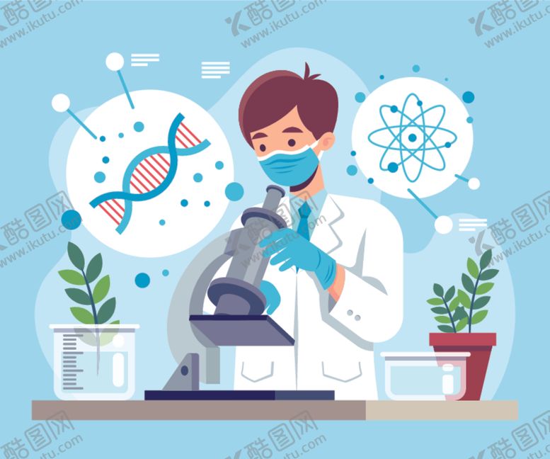 编号：91309901240231089367【酷图网】源文件下载-生物学家人物元素