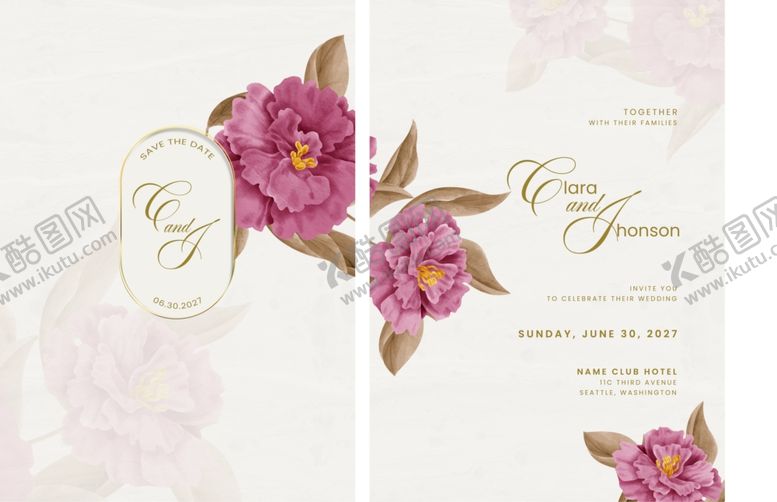 编号：15257310051318244630【酷图网】源文件下载-清新花卉贺卡