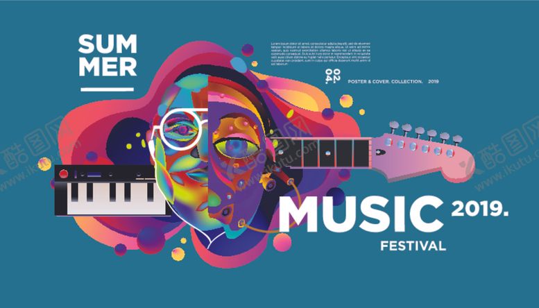 编号：22023409140625225944【酷图网】源文件下载-几何音乐海报