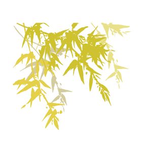 竹叶竹子印花图片