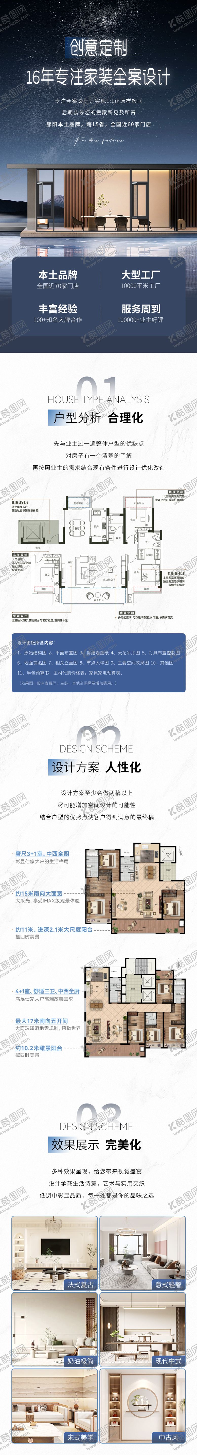 编号：31746609080140207086【酷图网】源文件下载-全屋定制落地页长图