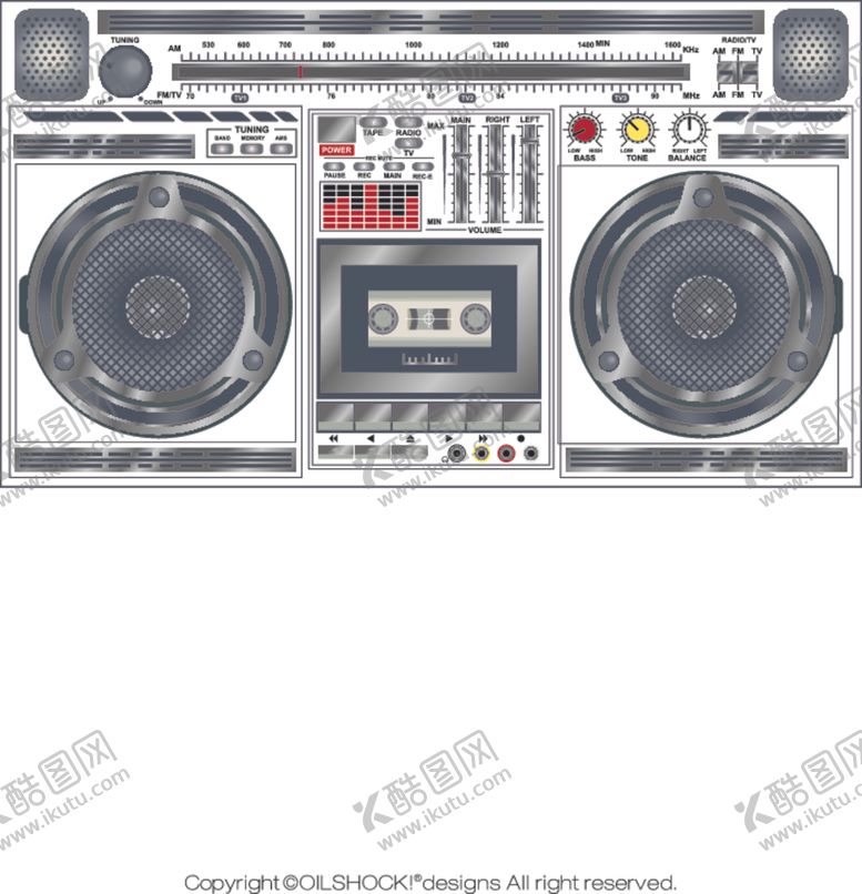 编号：98632209250306436355【酷图网】源文件下载-音乐图标系列录音机