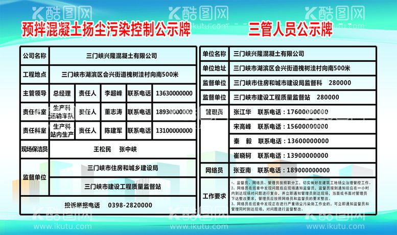 编号：62788903230531254664【酷图网】源文件下载-工地公示牌