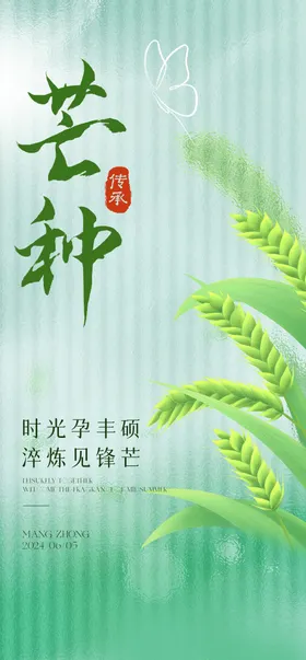 二十四节气海报 芒种海报
