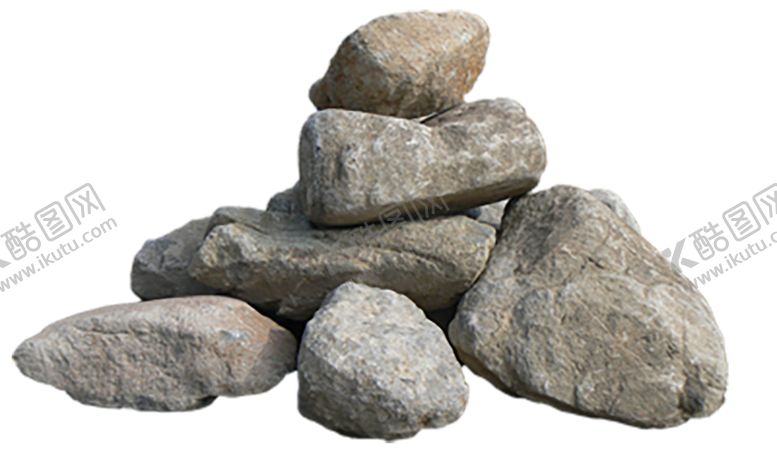 编号：37258009131249104893【酷图网】源文件下载-透明免扣PNG石头图片