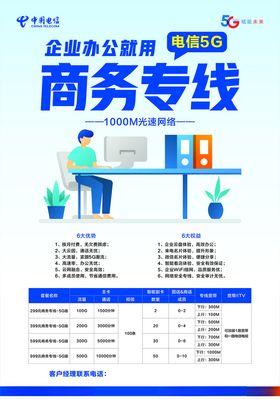 电信5G海报