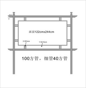 仿古宣传牌