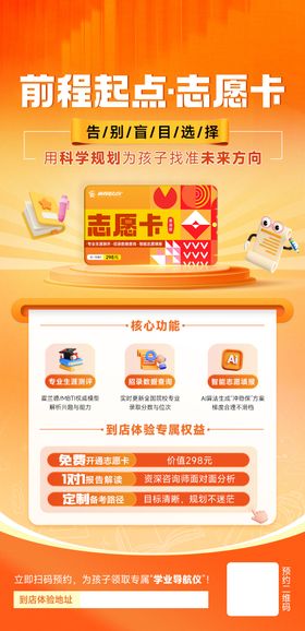 教育会员权益海报