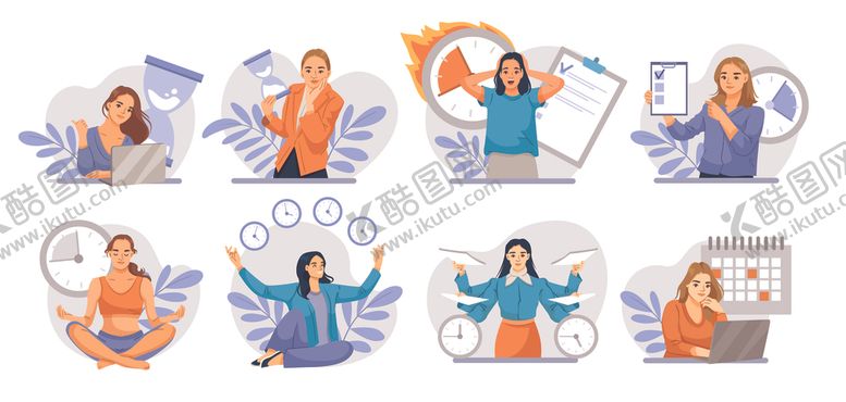 编号：22486610310348347225【酷图网】源文件下载-办公商务人物插图