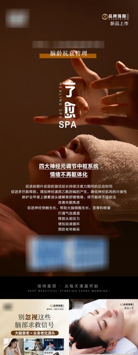 头疗按摩大健康系列海报