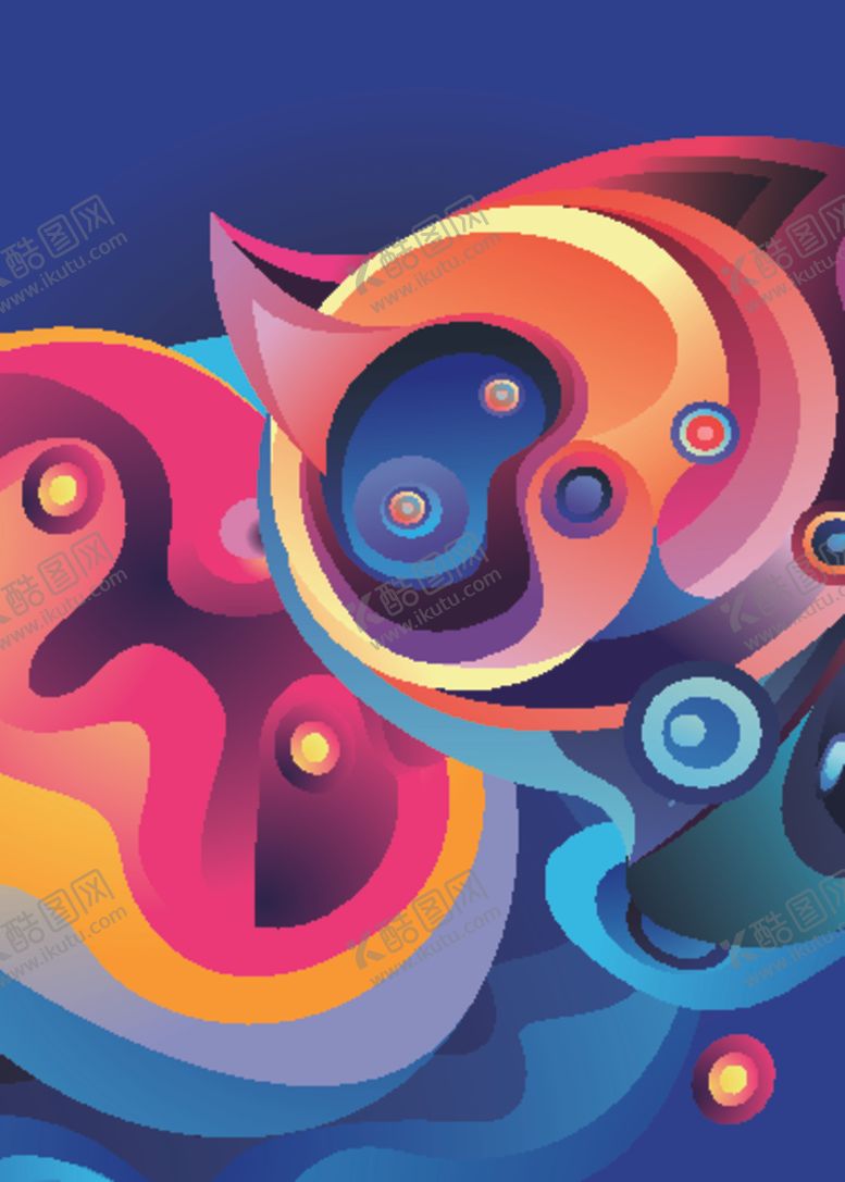 编号：51585510031641129209【酷图网】源文件下载-抽象炫彩液态图案