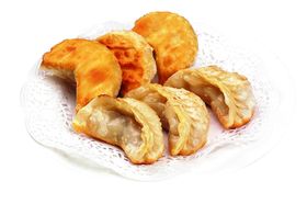 鸡汁锅贴