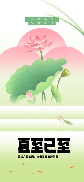 夏至传统宣传节气