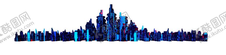 编号：33412610010702138198【酷图网】源文件下载-科技城市装饰图案