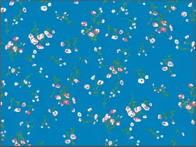 蓝色碎花
