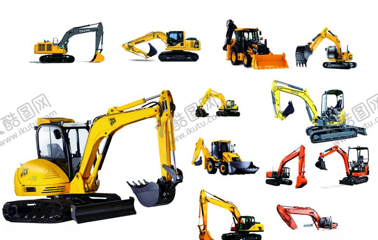 编号：64636809201453349673【酷图网】源文件下载-铲车挖机图片