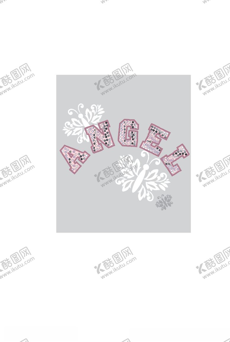 编号：93335105080155343410【酷图网】源文件下载-字母印花