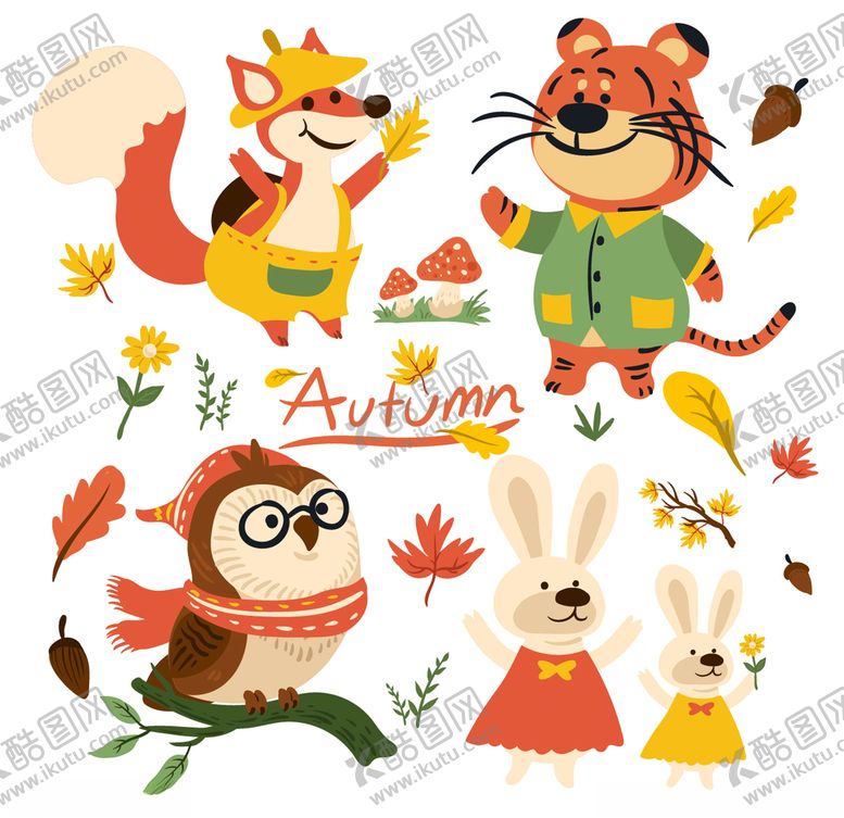 编号：93996710031544362074【酷图网】源文件下载-卡通动物