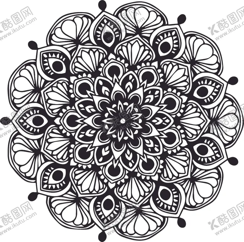 编号：73892907020327103501【酷图网】源文件下载-曼陀罗花纹