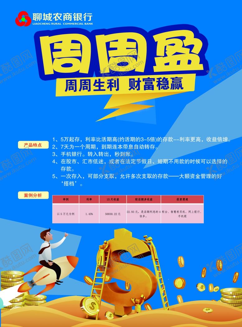 编号：76674005172231243827【酷图网】源文件下载-银行金币海报钱农商银行