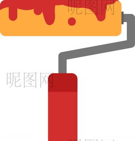 油漆磙子UI标识标志