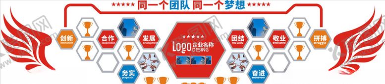 编号：82460406262052511975【酷图网】源文件下载-企业文化墙