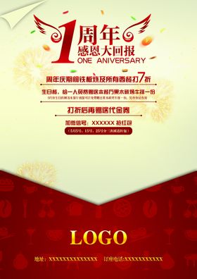 1周年