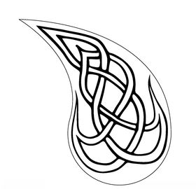 塞尔特结火焰模式饰品